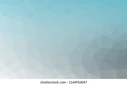 Light BLUE vector polygon abstract layout. Colorful abstract illustration with gradient. A completely new template for your business design.