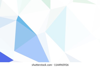 Light BLUE vector polygon abstract background. Colorful illustration in abstract style with triangles. Textured pattern for your backgrounds.