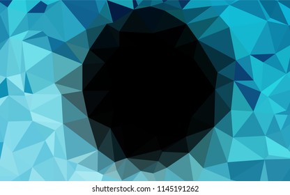 Light BLUE vector polygon abstract layout. Shining illustration, which consist of triangles. Brand new design for your business.