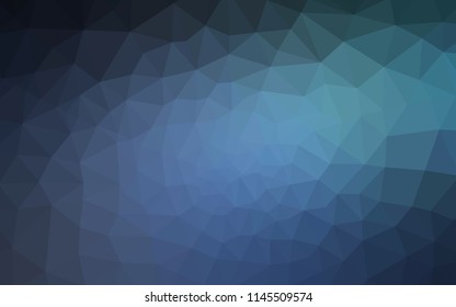 Light BLUE vector polygon abstract background. Colorful abstract illustration with triangles. Best triangular design for your business.