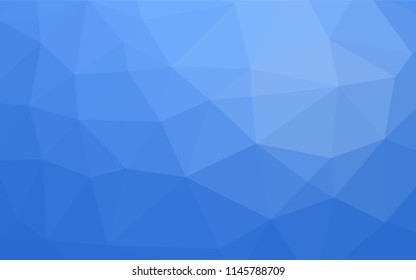 Light BLUE vector polygon abstract backdrop. Geometric illustration in Origami style with gradient.  The template can be used as a background for cell phones.