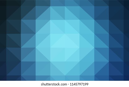 Light BLUE vector polygon abstract background. Glitter abstract illustration with an elegant triangles. A new texture for your web site.
