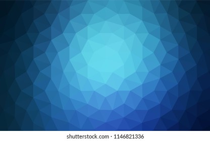 Light BLUE vector polygon abstract background. Elegant bright polygonal illustration with gradient. Completely new template for your banner.