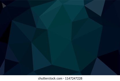 Light BLUE vector polygon abstract layout. Colorful illustration in abstract style with triangles. Template for cell phone's backgrounds.