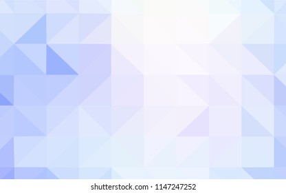 Light BLUE vector polygon abstract backdrop. Triangular geometric sample with gradient.  Completely new template for your banner.