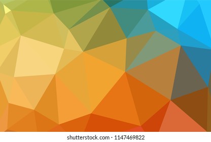 Light BLUE vector polygon abstract backdrop. Colorful abstract illustration with triangles. A new texture for your web site.