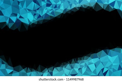Light BLUE vector polygon abstract backdrop. Colorful abstract illustration with gradient. The best triangular design for your business.