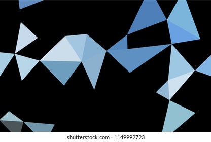 Light BLUE vector polygon abstract background. A completely new color illustration in a vague style. A completely new template for your business design.