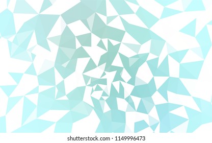Light BLUE vector polygon abstract background. Geometric illustration in Origami style with gradient.  Polygonal design for your web site.