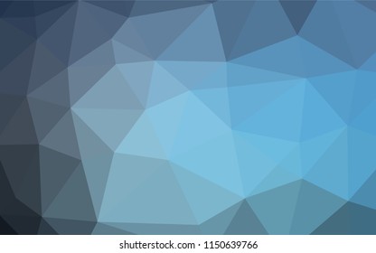 Light BLUE vector polygon abstract backdrop. A vague abstract illustration with gradient. The elegant pattern can be used as part of a brand book.