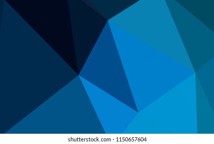 Light BLUE vector polygon abstract background. Creative geometric illustration in Origami style with gradient. Pattern for a brand book's backdrop.