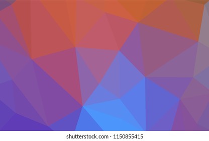 Light BLUE vector polygon abstract background. Creative illustration in halftone style with triangles. Template for cell phone's backgrounds.