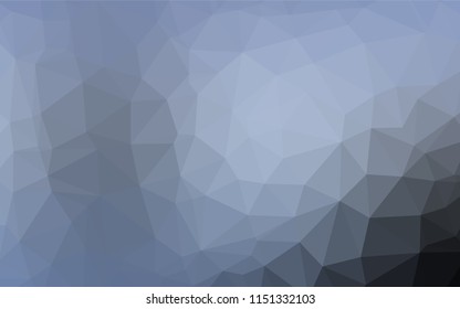 Light BLUE vector polygon abstract background. A completely new color illustration in a vague style. Brand new style for your business design.