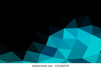 Light BLUE vector polygon abstract polygon abstract. Colorful abstract illustration with gradient. The template can be used as a background for cell phones.