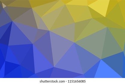 Light BLUE vector polygon abstract layout. Polygonal abstract illustration with gradient. A completely new design for your leaflet.