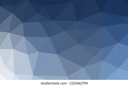 Light BLUE vector polygon abstract layout. Geometric illustration in Origami style with gradient.  The template can be used as a background for cell phones.