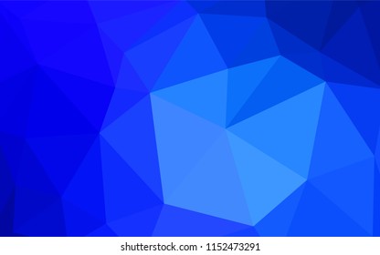Light BLUE vector polygon abstract layout. Polygonal abstract illustration with gradient. A completely new design for your leaflet.
