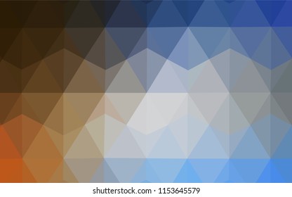 Light BLUE vector polygon abstract backdrop. Creative illustration in halftone style with triangles. Brand new style for your business design.