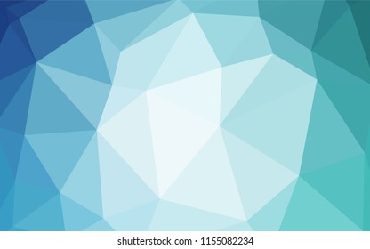 Light BLUE vector polygon abstract backdrop. Colorful illustration in abstract style with triangles. New template for your brand book.