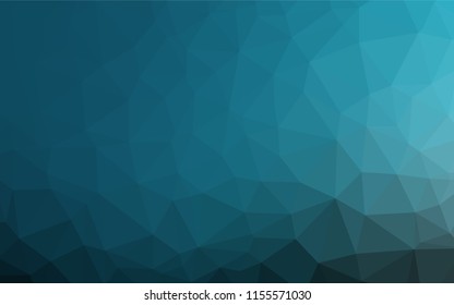 Light BLUE vector polygon abstract layout. A completely new color illustration in a vague style. The elegant pattern can be used as part of a brand book.