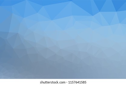 Light BLUE vector polygon abstract backdrop. Creative illustration in halftone style with gradient. Brand new design for your business.