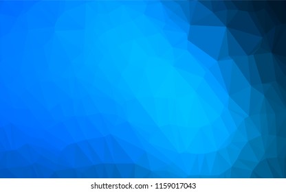 Light BLUE vector polygon abstract backdrop. Creative illustration in halftone style with gradient. A completely new template for your business design.