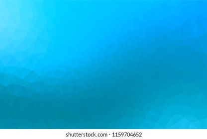 Light BLUE vector polygon abstract background. Colorful abstract illustration with gradient. The polygonal design can be used for your web site.