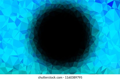 Light BLUE vector polygon abstract layout. Triangular geometric sample with gradient.  A completely new template for your business design.