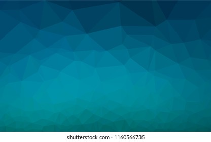 Light BLUE vector polygon abstract backdrop. Creative geometric illustration in Origami style with gradient. The completely new template can be used for your brand book.