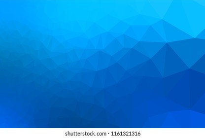 Light BLUE vector polygon abstract background. A completely new color illustration in a vague style. The elegant pattern can be used as part of a brand book.