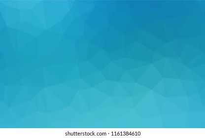 Light BLUE vector polygon abstract background. An elegant bright illustration with gradient. Triangular pattern for your business design.