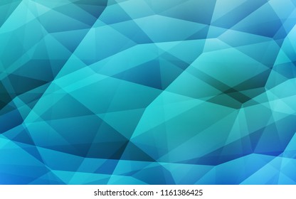 Light BLUE vector polygon abstract backdrop. Colorful abstract illustration with triangles. Textured pattern for your backgrounds.
