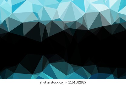 Light BLUE vector polygon abstract backdrop. Creative illustration in halftone style with gradient. The textured pattern can be used for background.