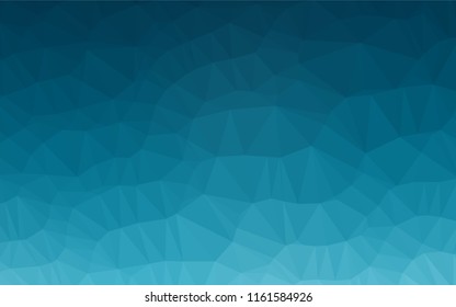 Light BLUE vector polygon abstract background. Colorful abstract illustration with gradient. The elegant pattern can be used as part of a brand book.