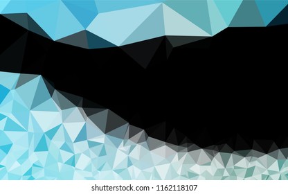 Light BLUE vector polygon abstract background. Creative illustration in halftone style with gradient. The completely new template can be used for your brand book.