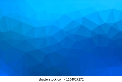 Light BLUE vector polygon abstract backdrop. Creative illustration in halftone style with gradient. The elegant pattern can be used as part of a brand book.