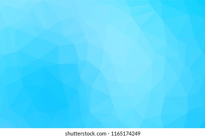 Light BLUE vector polygon abstract layout. A sample with polygonal shapes. Brand new design for your business.