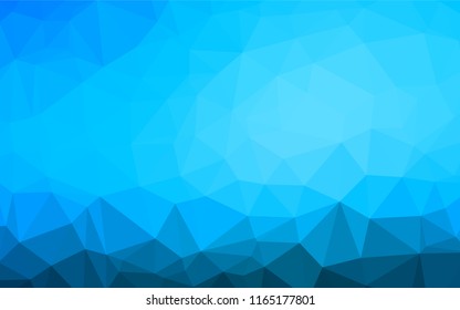 Light BLUE vector polygon abstract layout. Glitter abstract illustration with an elegant design. The completely new template can be used for your brand book.