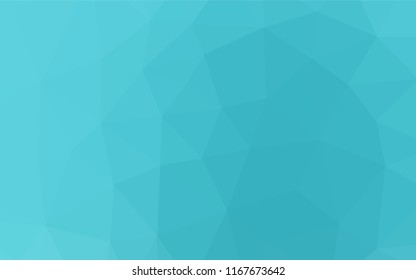 Light BLUE vector polygon abstract background. A completely new color illustration in a vague style. The best triangular design for your business.