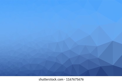 Light BLUE vector polygon abstract backdrop. Colorful abstract illustration with gradient. The elegant pattern can be used as part of a brand book.