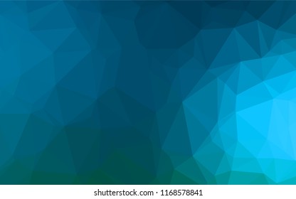 Light BLUE vector polygon abstract backdrop. Shining colored illustration in a Brand new style. Triangular pattern for your business design.