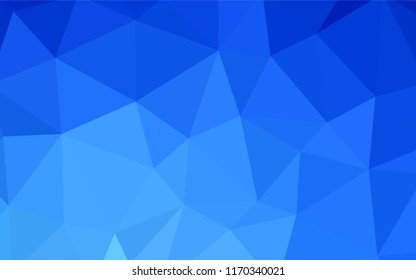 Light BLUE vector polygon abstract layout. Glitter abstract illustration with an elegant triangles. Pattern for a brand book's backdrop.