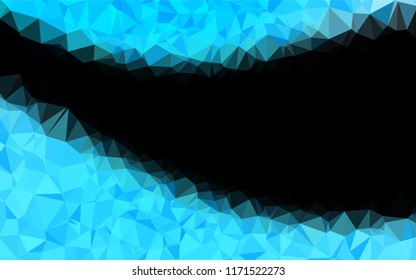 Light BLUE vector polygon abstract backdrop. Shining illustration, which consist of triangles. A new texture for your design.