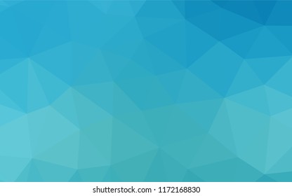 Light BLUE vector polygon abstract background. A vague abstract illustration with gradient. A completely new design for your business.