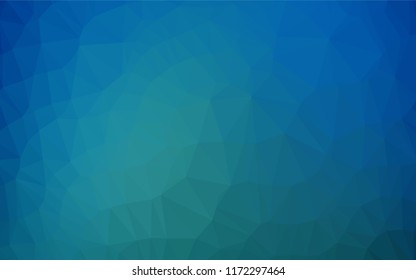 Light BLUE vector polygon abstract background. Creative geometric illustration in Origami style with gradient. Triangular pattern for your business design.