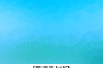 Light BLUE vector polygon abstract layout. Modern geometrical abstract illustration with gradient. The template can be used as a background for cell phones.