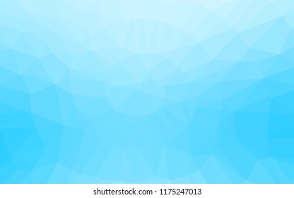 Light BLUE vector polygon abstract backdrop. Creative illustration in halftone style with gradient. A completely new template for your business design.