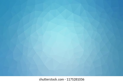 Light BLUE vector polygon abstract backdrop. Shining colorful illustration with triangles. A completely new design for your leaflet.