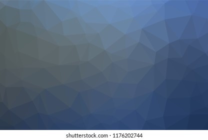 Light BLUE vector polygon abstract background. Creative illustration in halftone style with gradient. Triangular pattern for your business design.