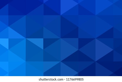 Light BLUE vector polygon abstract backdrop. Glitter abstract illustration with an elegant design. A completely new template for your business design.